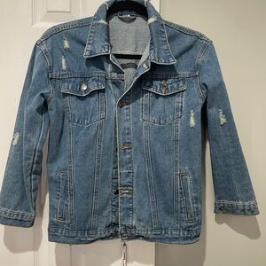 Distressed Blue Denim Jacket
